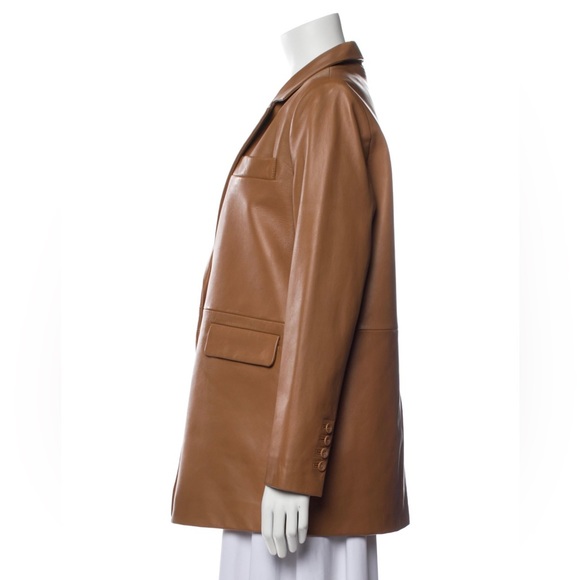 Walter Baker Brown Leather Jacket/Blazer - Picture 2 of 6